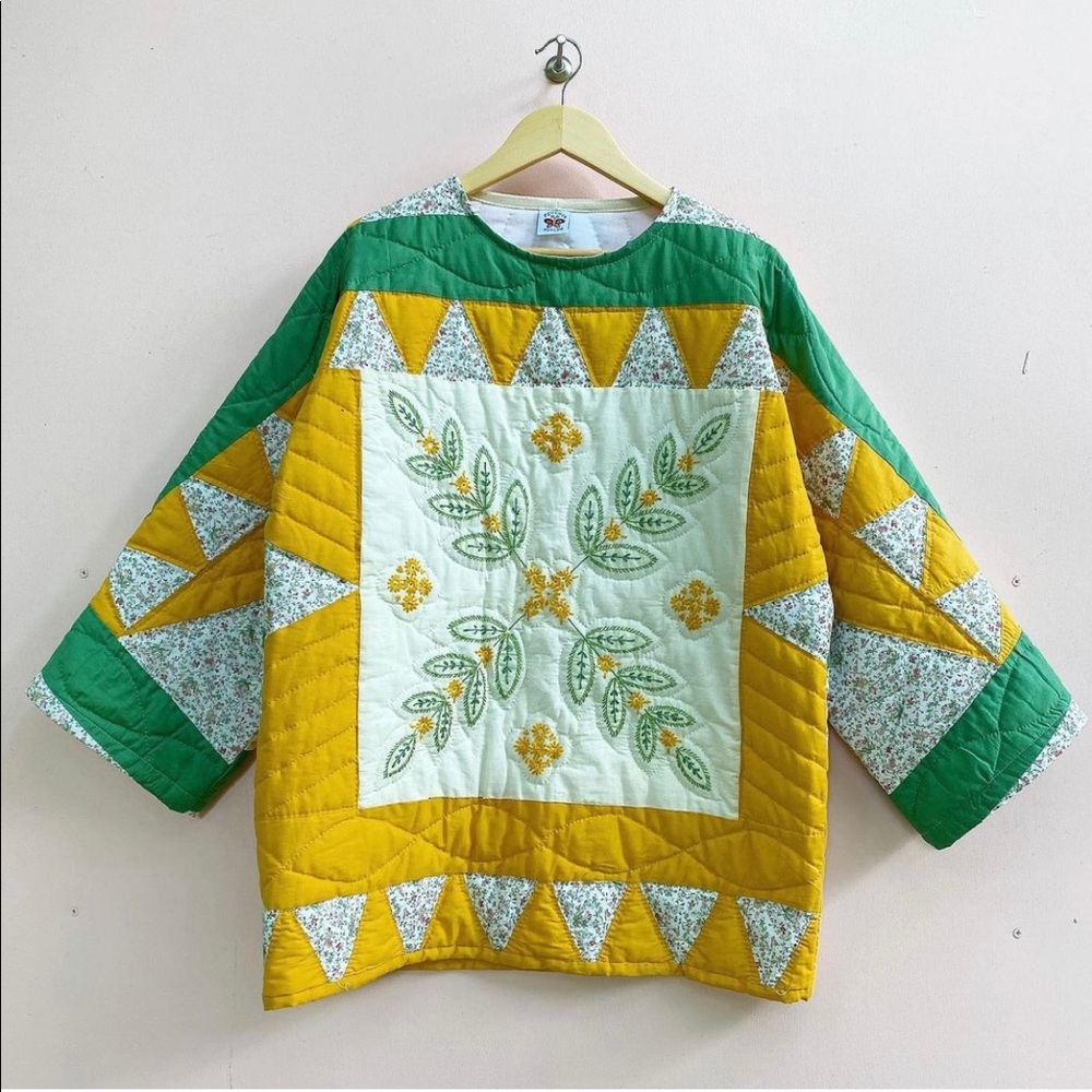 Psychic Outlaw oversized pullover, quilted coat